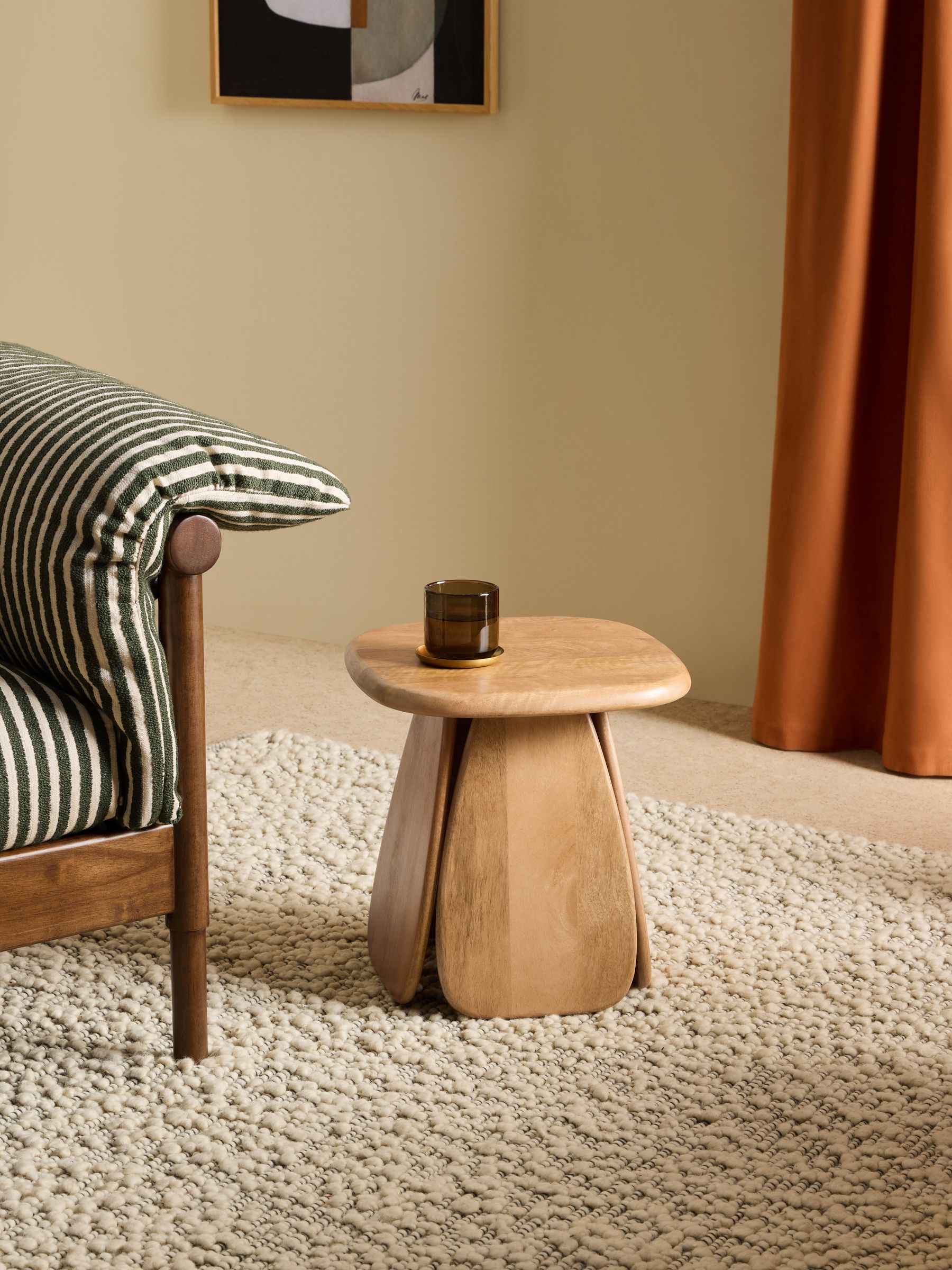 Dory Side Table in Mid Tone Mango Wood