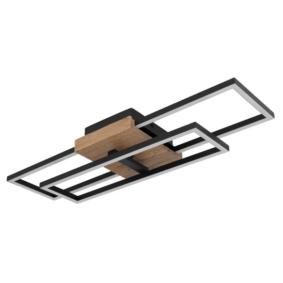 Deckenleuchte »KENDRA«, 60 x 15 x 10 cm, schwarz matt, 18W, 1300lm, inkl. Leuchtmittel