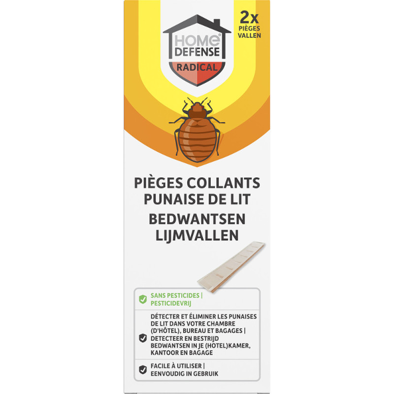 Piège collant pour punaises de lit 2 pièces HOME DEFENSE