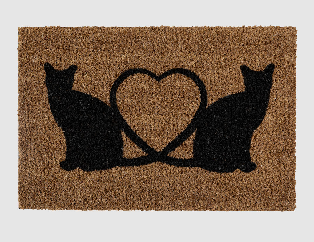 Fußmatte Kokos Katze
