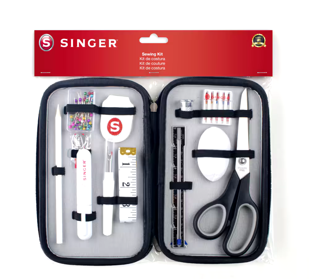 Singer Beginner Sewing Kit with Zippered Carry Case, 11-pc