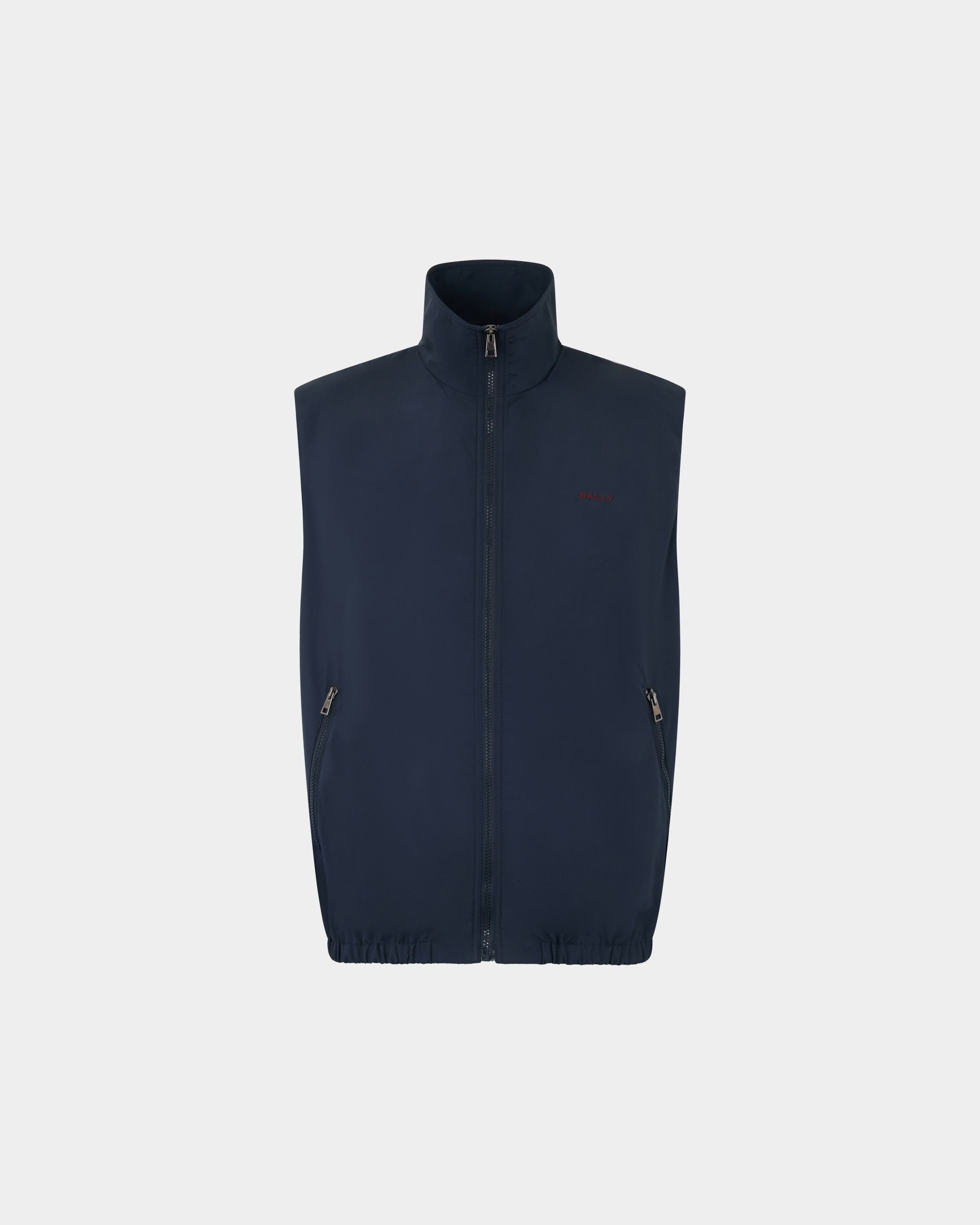 Weste aus Stoff in Marineblau
