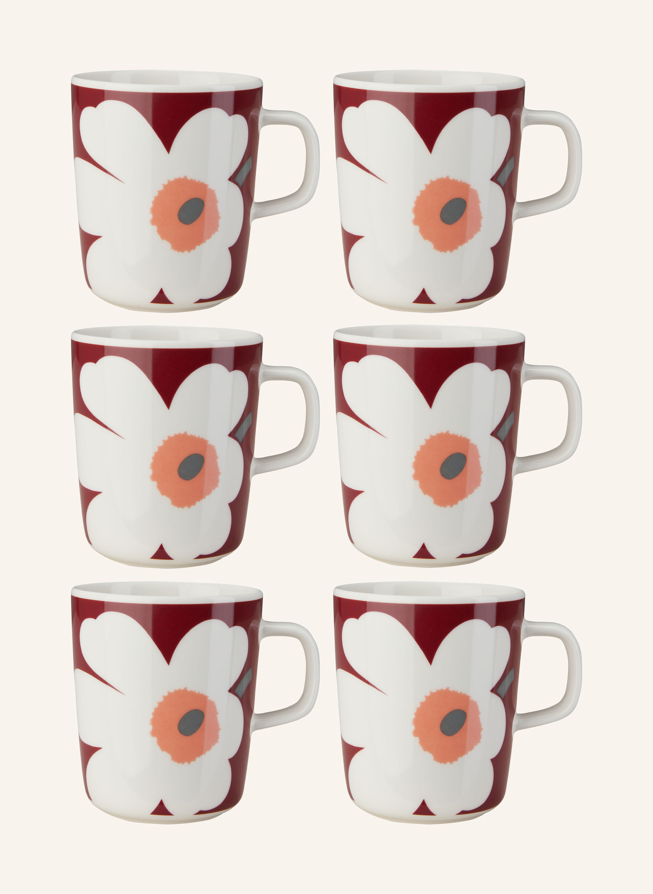 marimekko 6er-Set Henkelbecher OIVA/UNIKKO