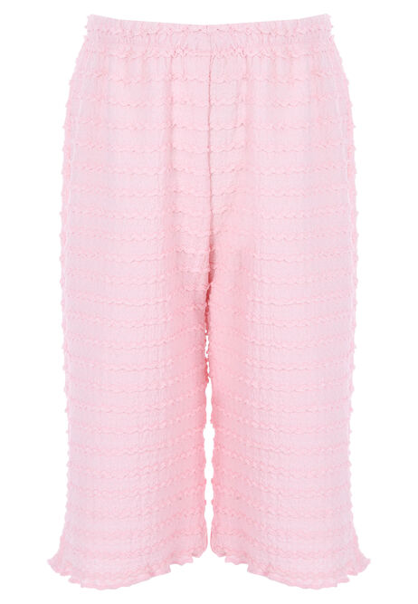 Younger Girls Pink Frill Detail Top and Culottes Set