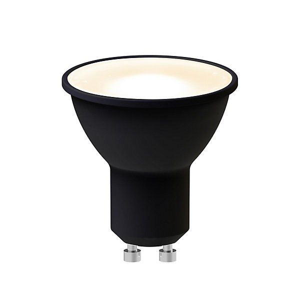 Lot 2 ampoules LED réflecteur Jacobsen GU10 430 lm 4.5W 50W blanc chaud noir