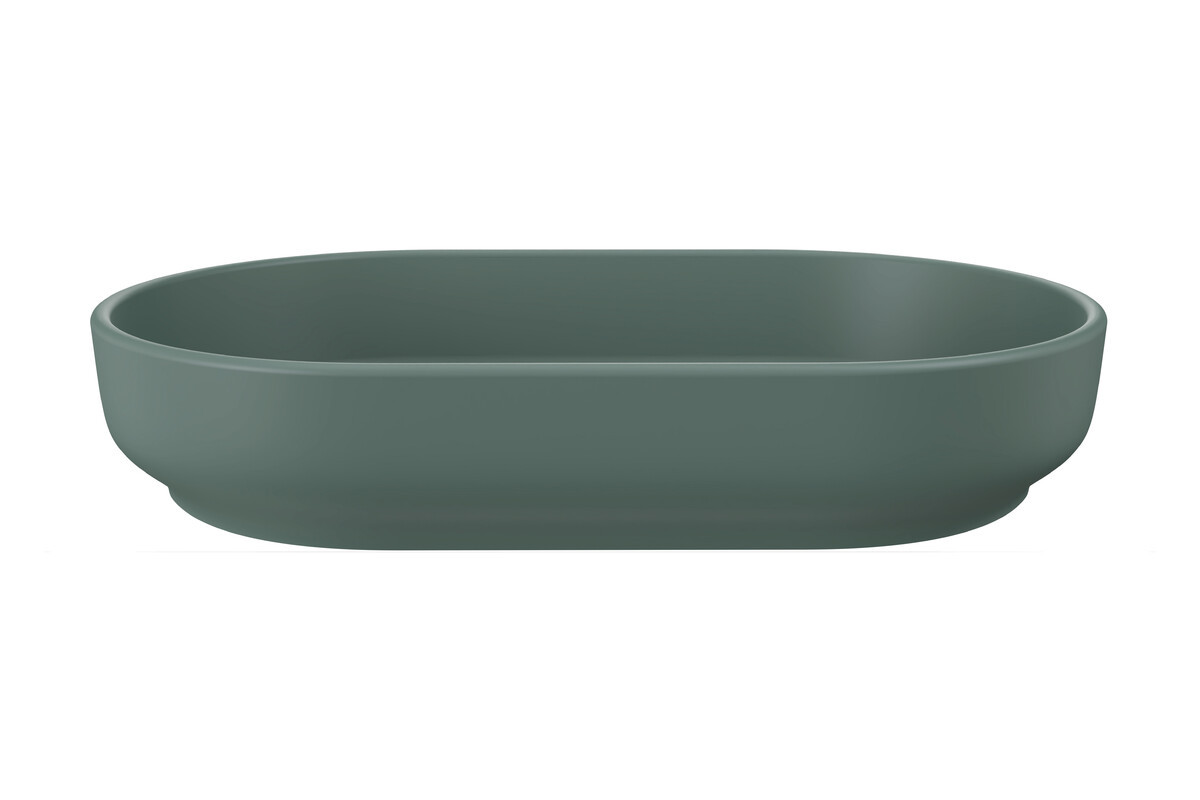 Umywalka nablatowa river 2 forest green matt un 55 ( e-6594 )