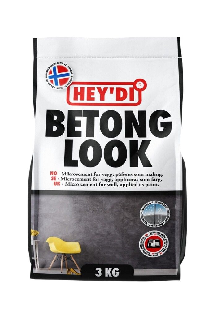 MIKROSEMENT HEY'DI BETONGLOOK LAVA 3 KG