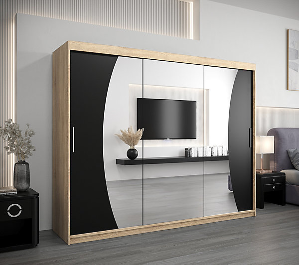 Armoire Wave à portes coulissantes H. 200 x L. 120 x P. 62, 2 portes