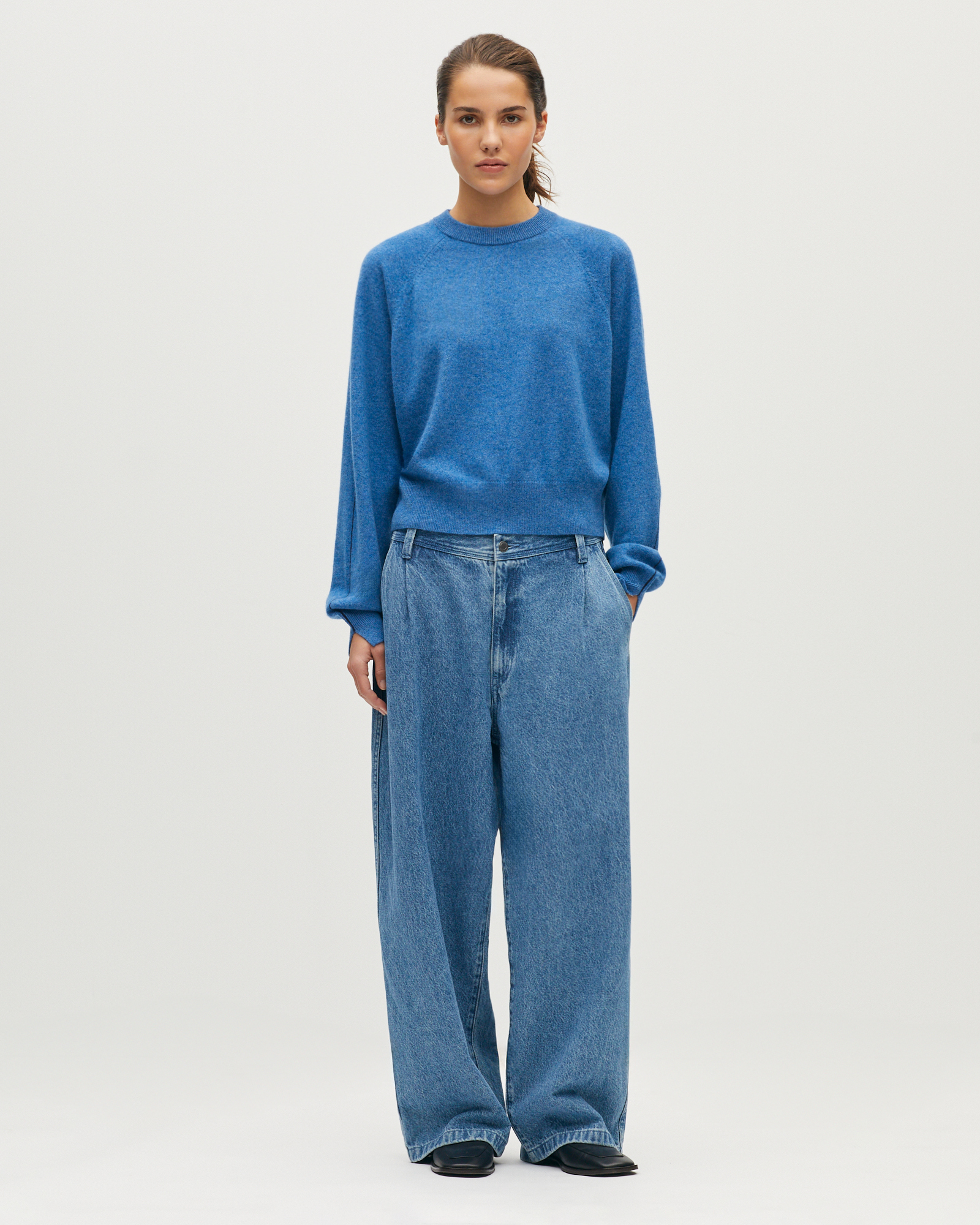 Pull col rond en cachemire