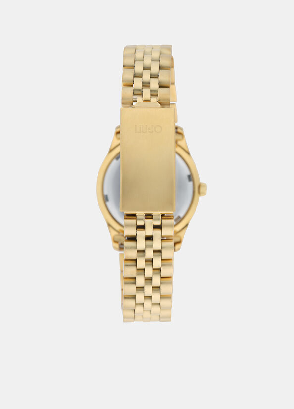 Orologio in acciaio con brill