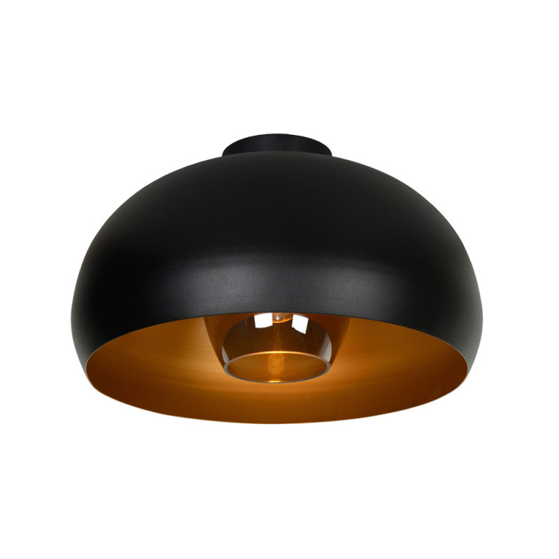 Plafonnier Sharan noir Ø 38 cm E27 60 W LUCIDE