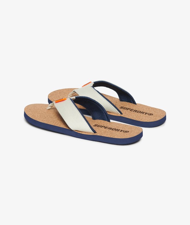 Cork Graphic Flip Flops