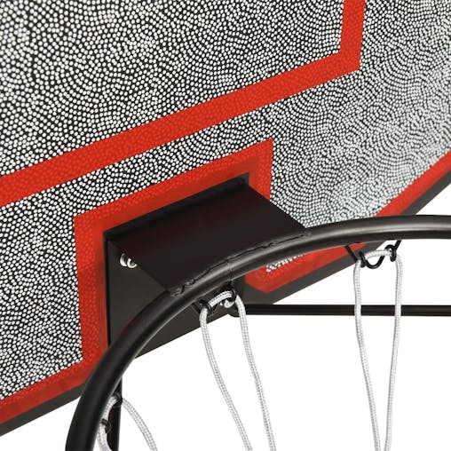 NNEVL Basketball Backboard Black 90x60x2 cm Polyethene