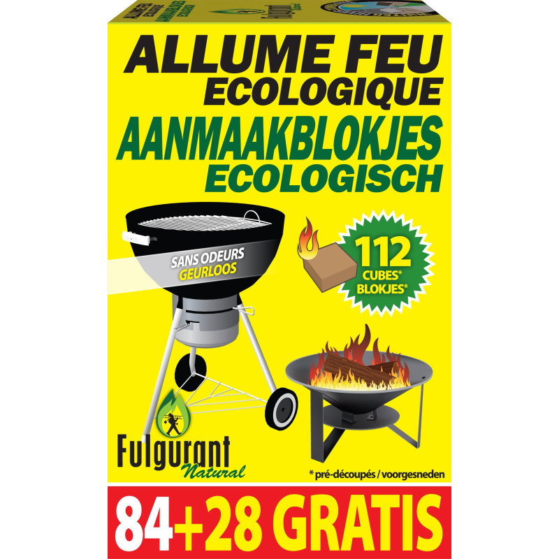 Allume feu écologique 112 pièces FULGURANT NATURAL