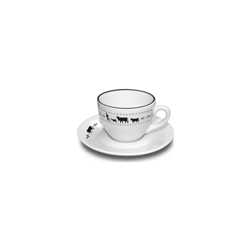 Kaffeetasse mit Untertasse 6er-Set Alpaufzug