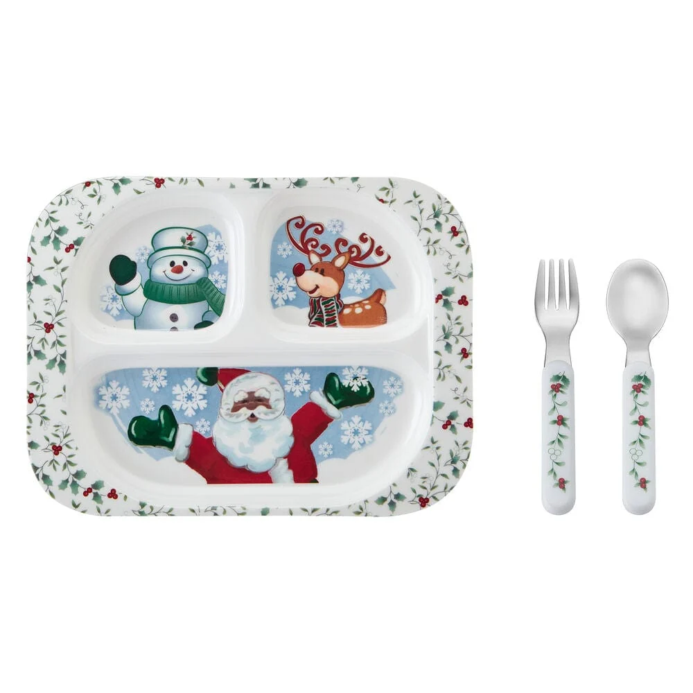 Winterberry® 3 Piece African American Jolly Santa Children's Set