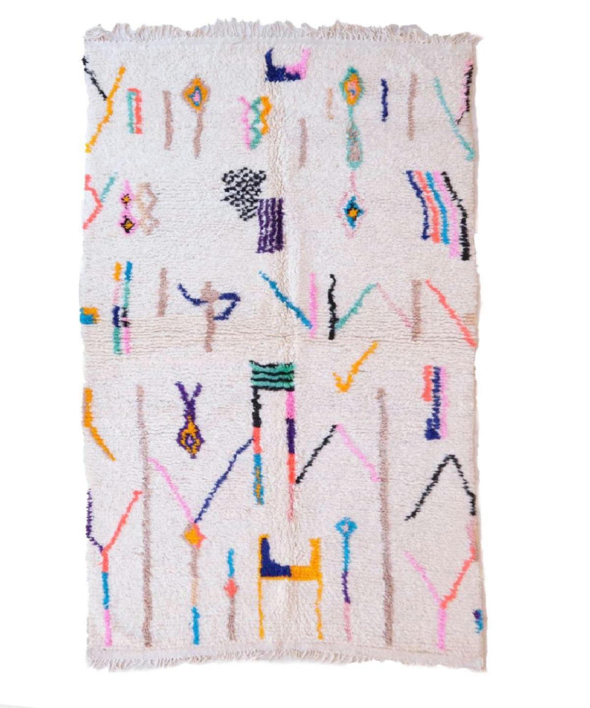 BERBERE - Tapis Berbere marocain pure laine 141x261