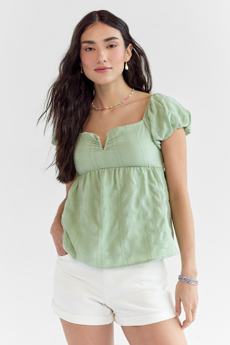 Maryann Textured Wired Blouse