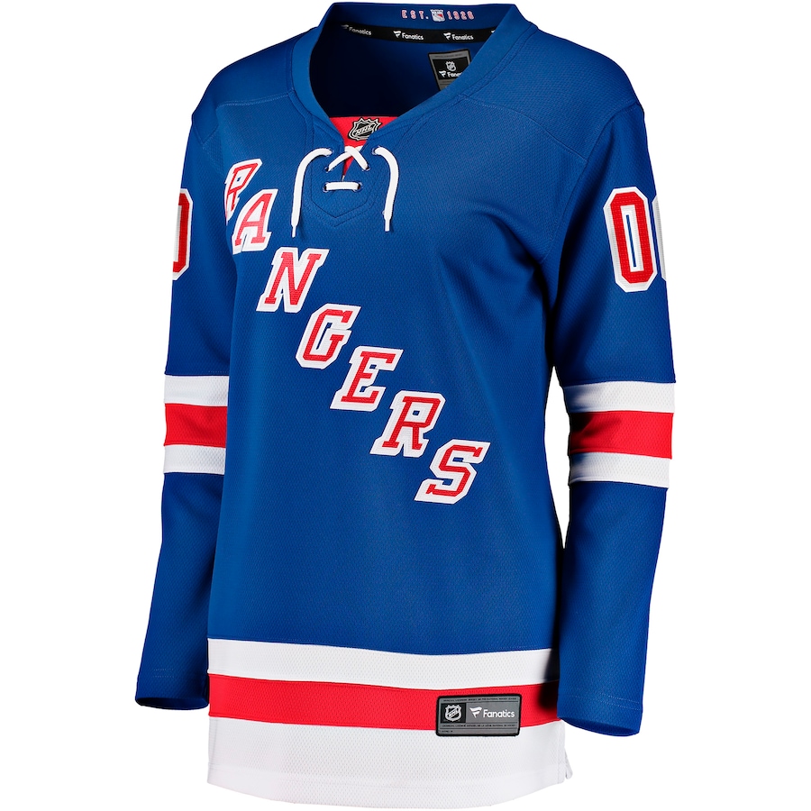 Women's New York Rangers Fanatics Home Breakaway Custom Jersey - Blue