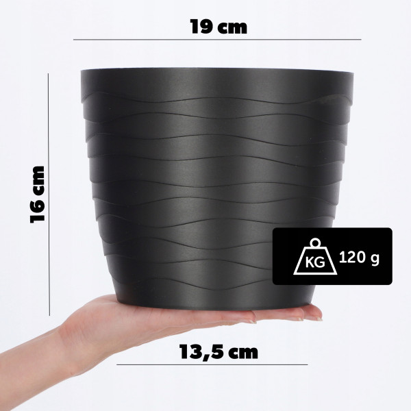 Doniczka Osłonka Donica Na Kwiaty 19cm Kolory