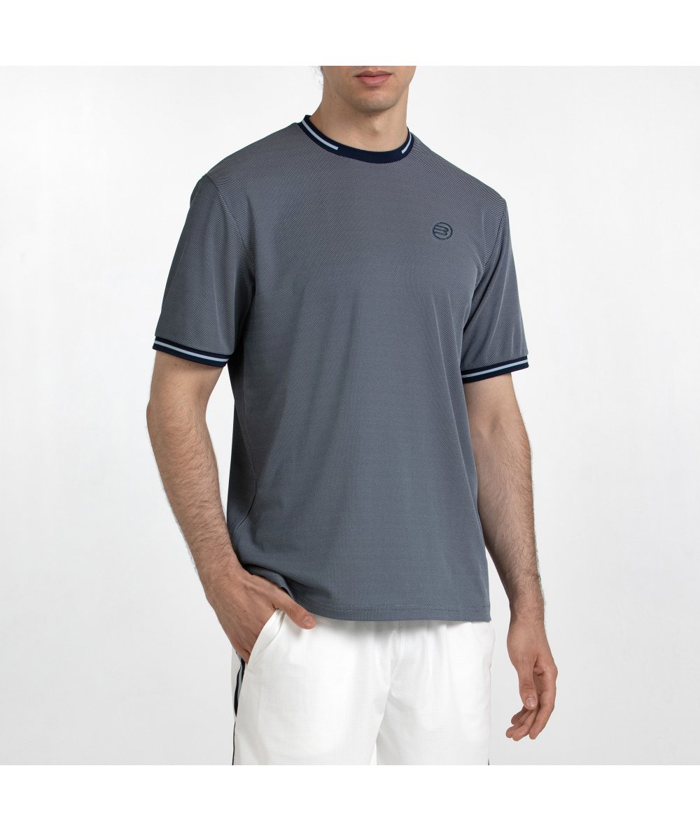 CAMISETA BULLPADEL TORREME AZUL MARINO TEJ.BICOLOR