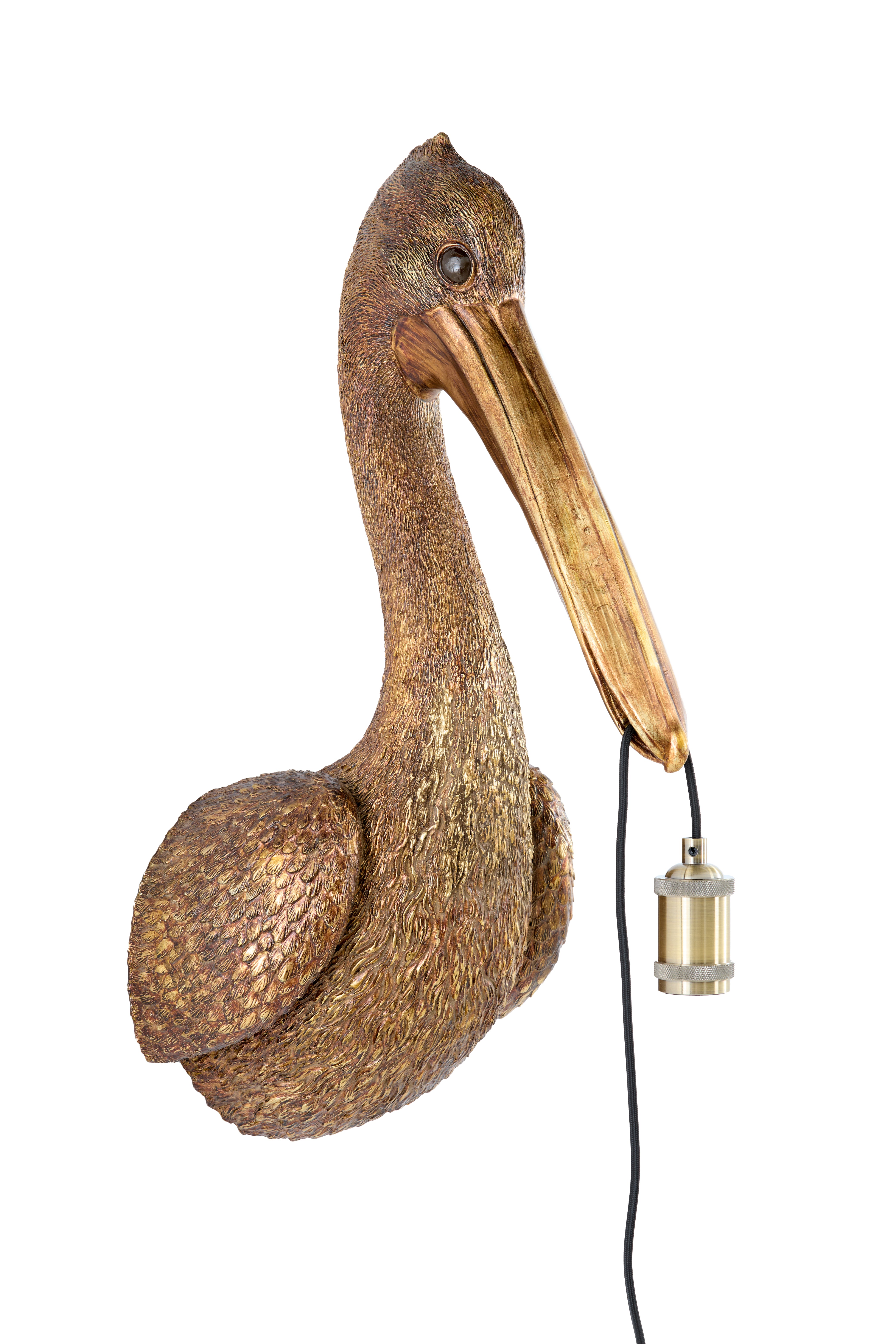 Light & Living wandlamp PELICAN - brons - 33x28x63cm