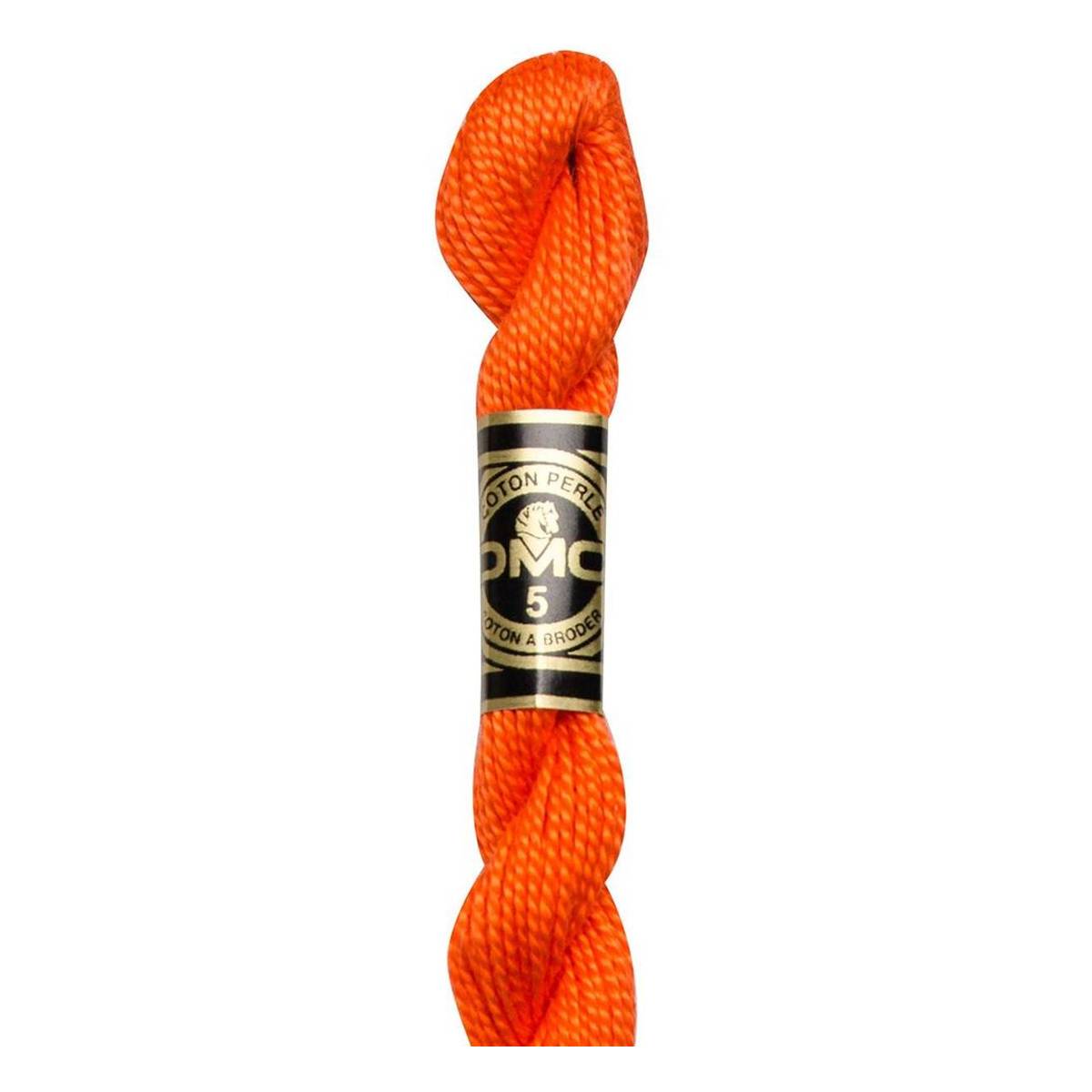 DMC Orange Pearl Cotton Thread Size 5 25m (947)