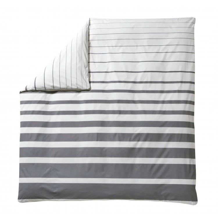 GRAND LARGE - Housse de couette en Coton Anthracite 240x220 cm
