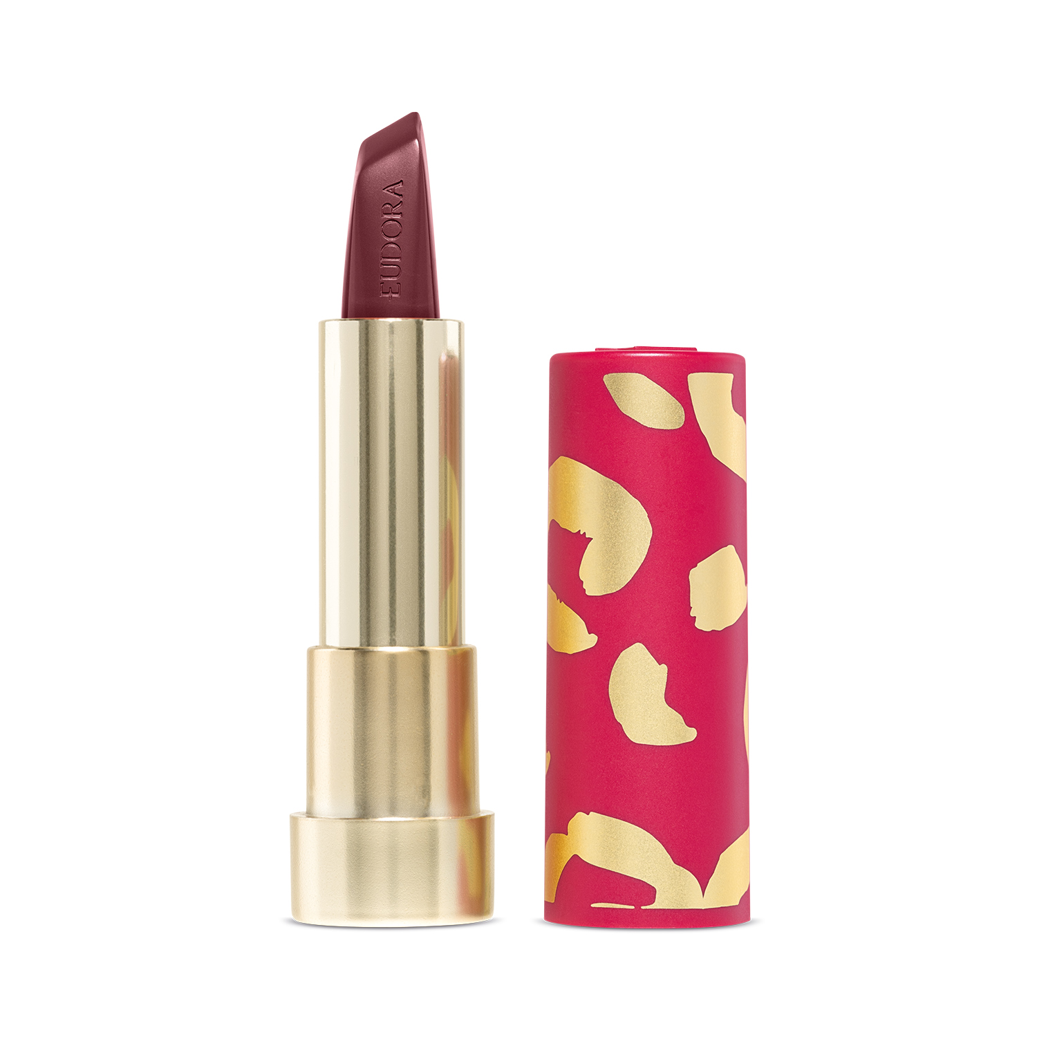 Combo Glamourosa e Cheia de Atitude: Batom Vinho 3,4g   Case Rosa
