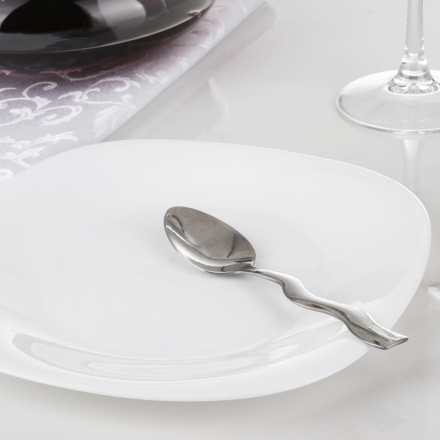 Piatto dessert Parma, in vetro temperato, da 20 cm