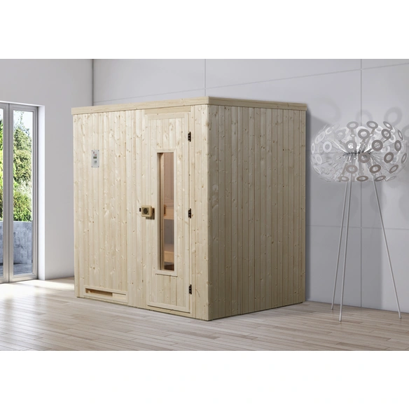 Sauna »Halmstad 1«, ohne Ofen, BxHxT: 194 x 199 x 144 cm