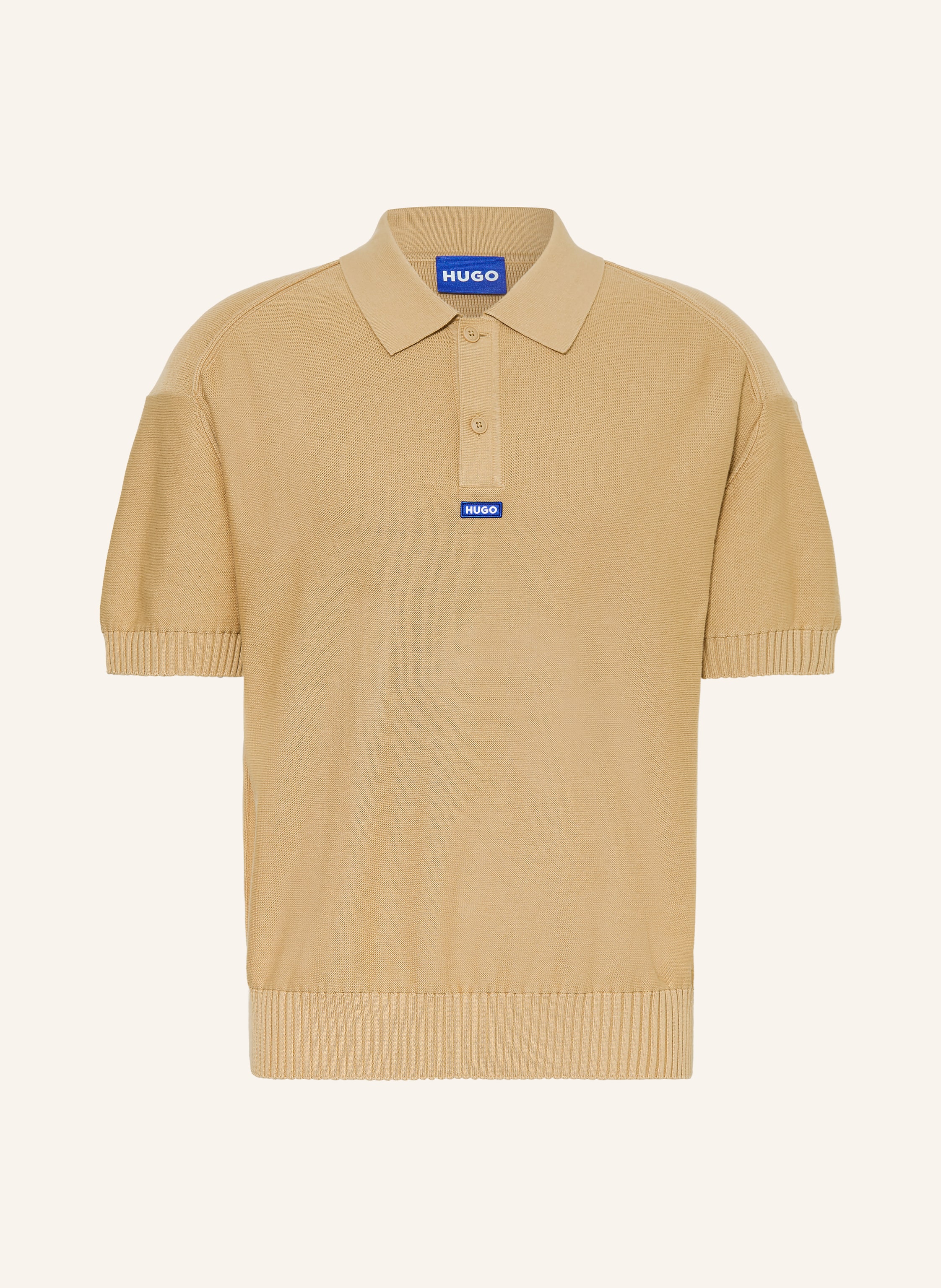 HUGO Strick-Poloshirt SAN PAISLEY