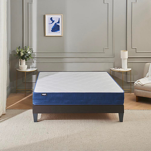 Matelas Ressorts Quinconces II 90x190 cm Accueil Mousse hypersoft