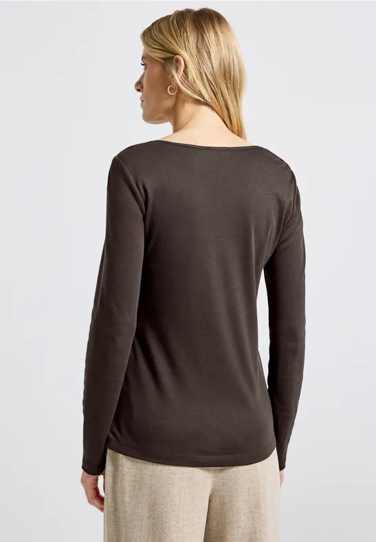 Shirt mit Carrée Ausschnitt
