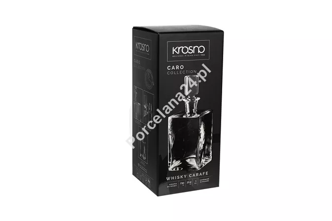 Karafka kwadratowa do whisky 750 ml Krosno - CARO 2222