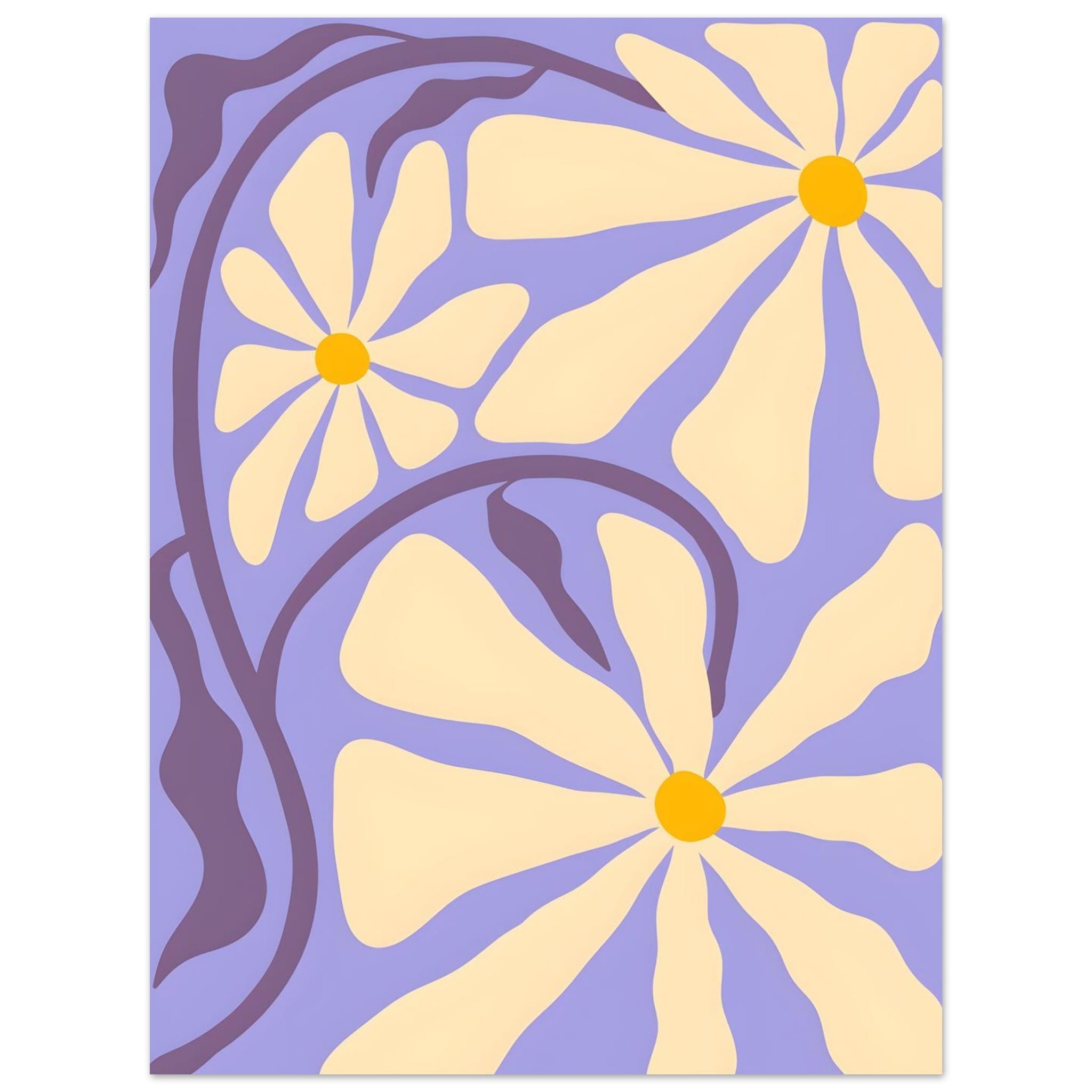 Artfulprints Poster Matisse – Essence of bloom  - 30x40 cm - Paars