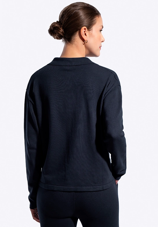 Rozpinana bluza damska granatowa