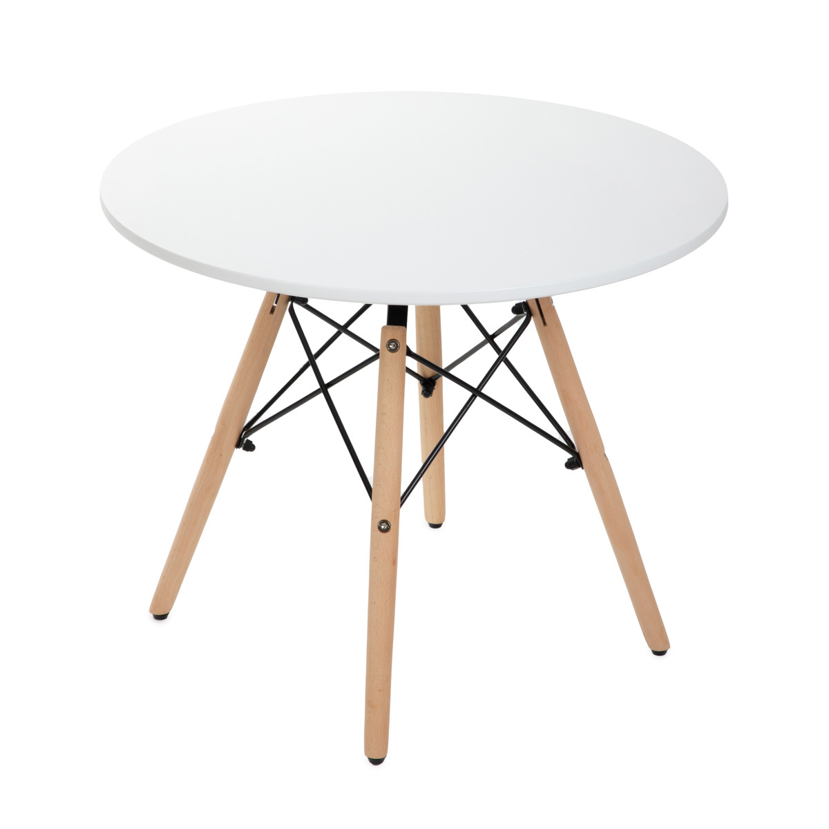 Stół TAVOLO naturalny z białym blatem 60×48cm HOMLA