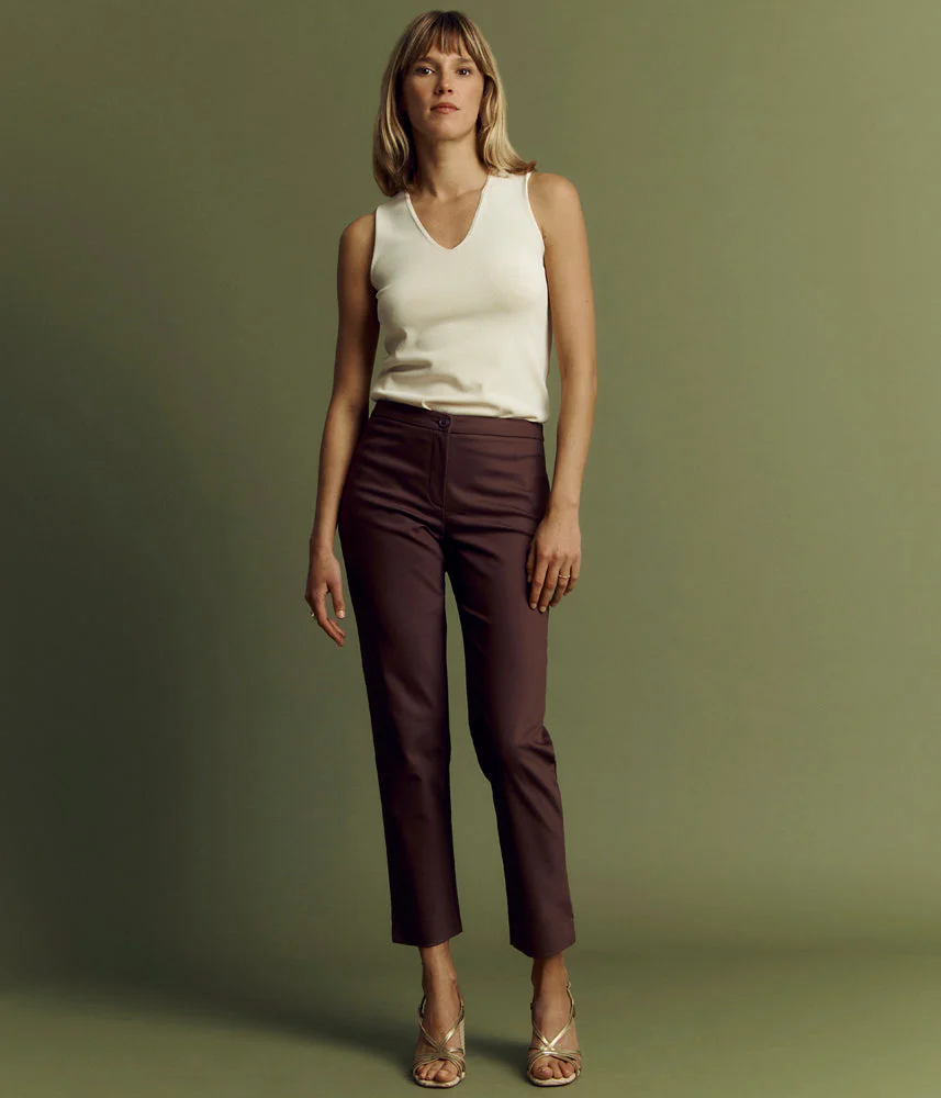 Pantalon 7/8ème en coton stretch PICO85/85146/054