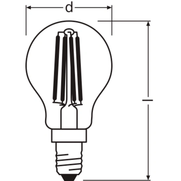 LED-Lampe »LED Retrofit CLASSIC P«, 4 W, 240 V