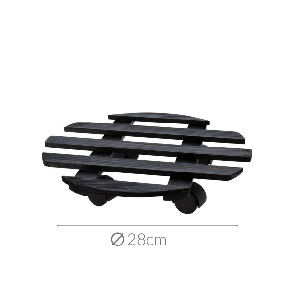 Podstawka na kółkach pod donicę, Ø 28 cm