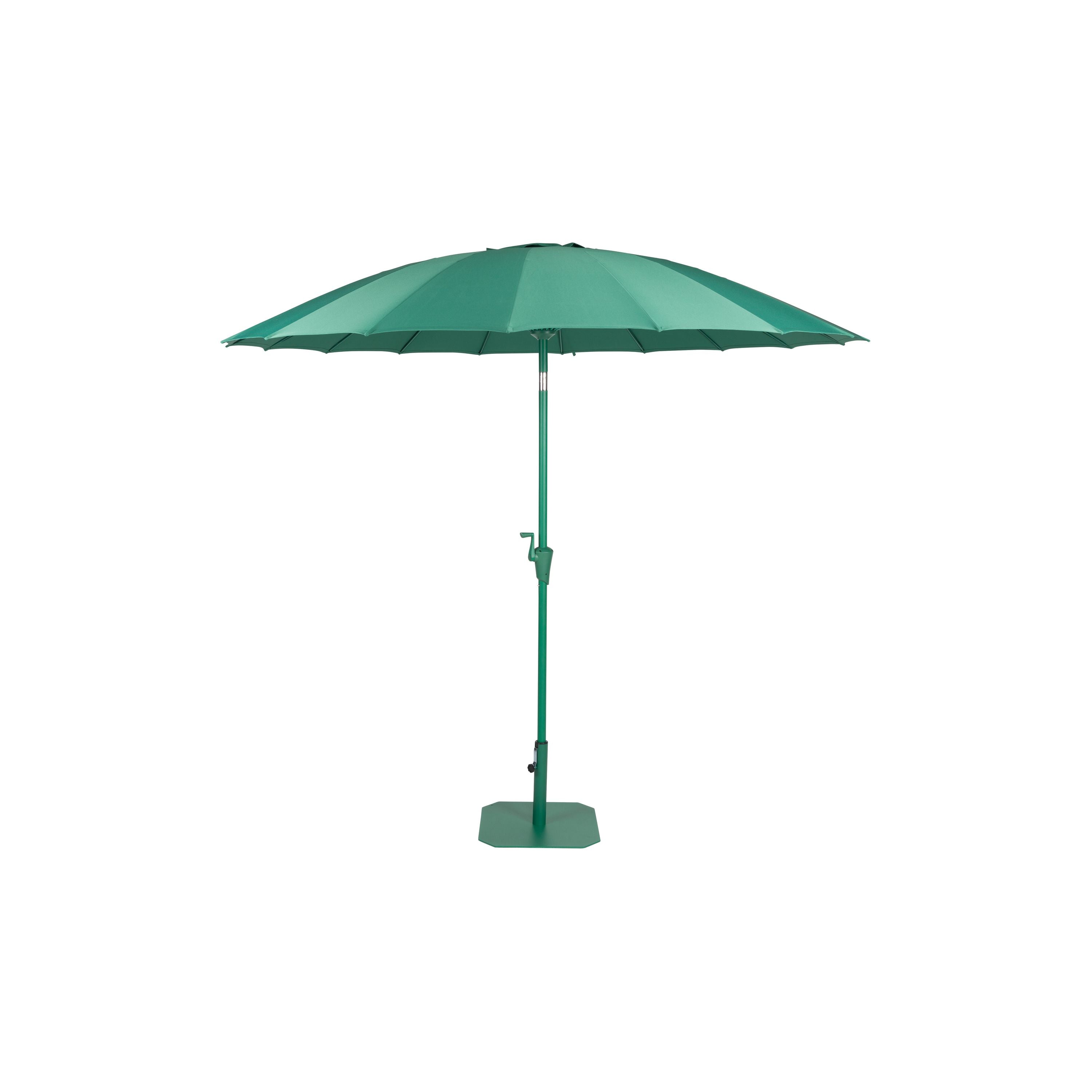 Zuiver Sunshine Parasol Set inclusief Parasolhoes en Parasolvoet Desert Sage Groen