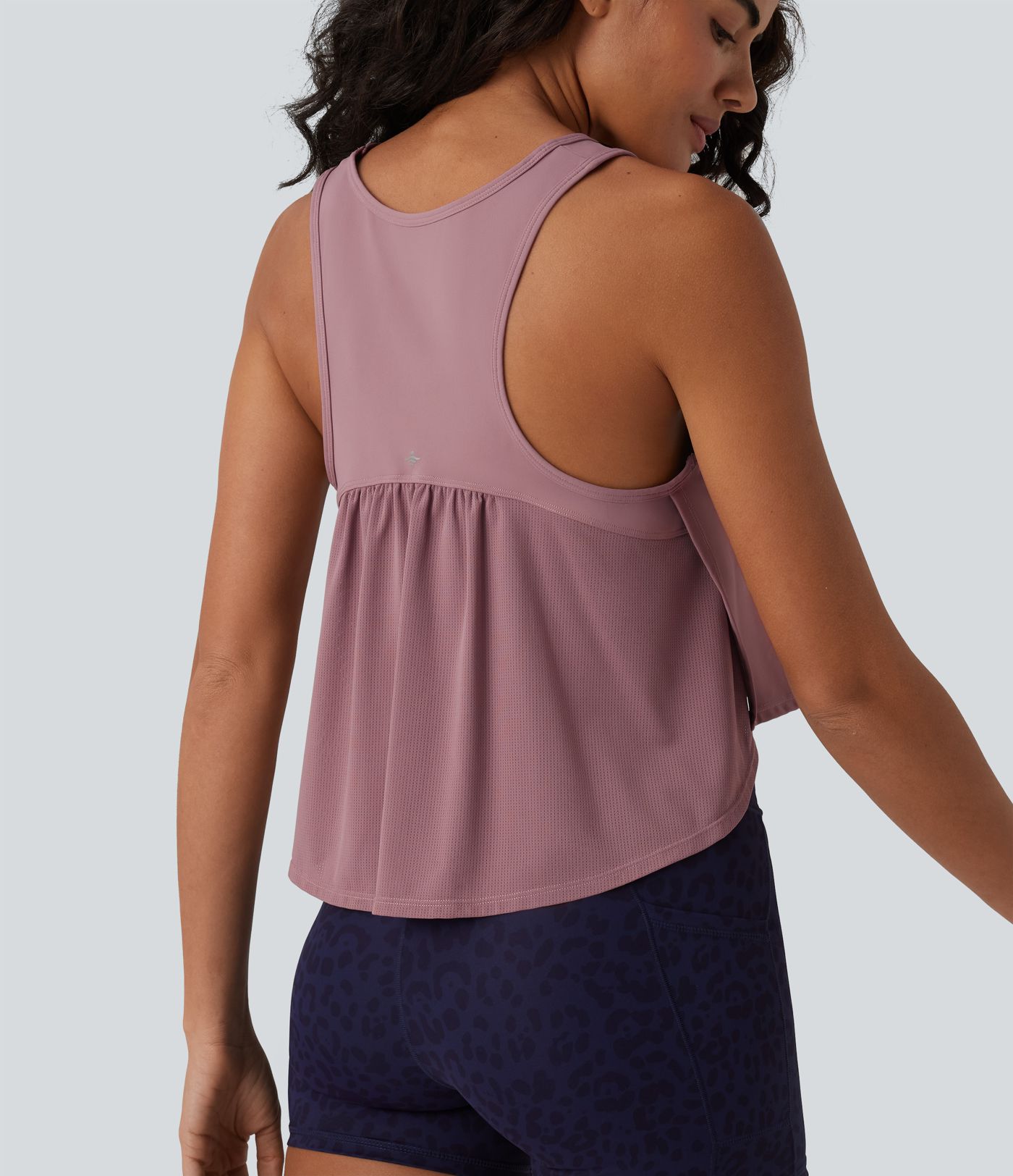 Débardeur running col rond dos nageur mesh respirant effet frais InstantCool séchage rapide, protection solaire UPF50