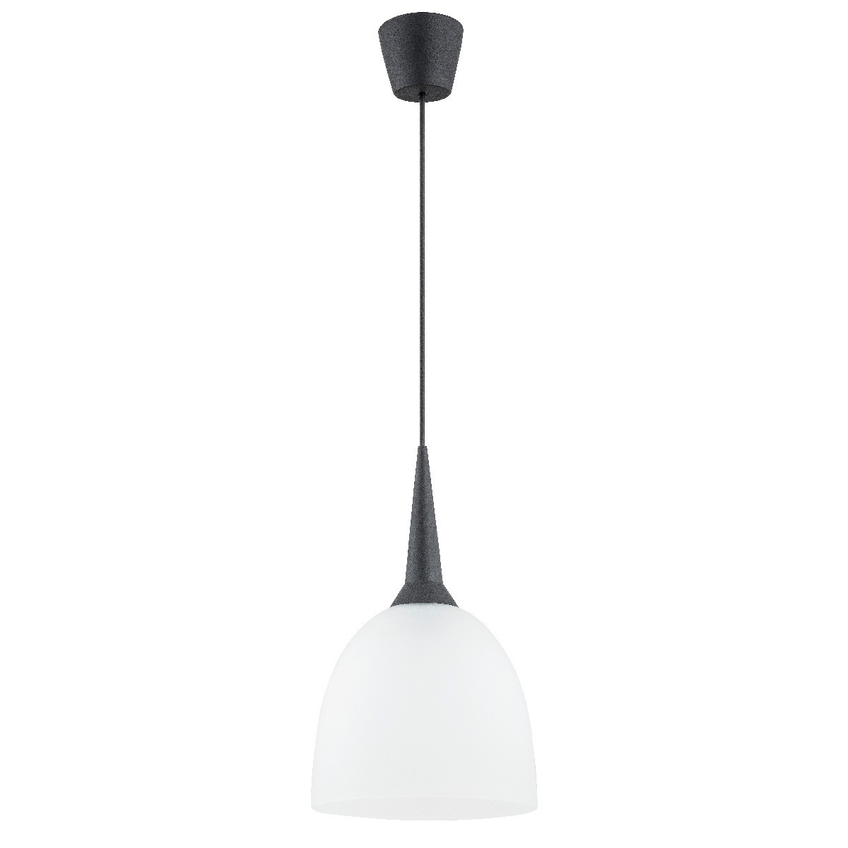 Lampa wisząca czarno-biała UNINO 1xE27x15W wym: 90x23x23 cm Alfa