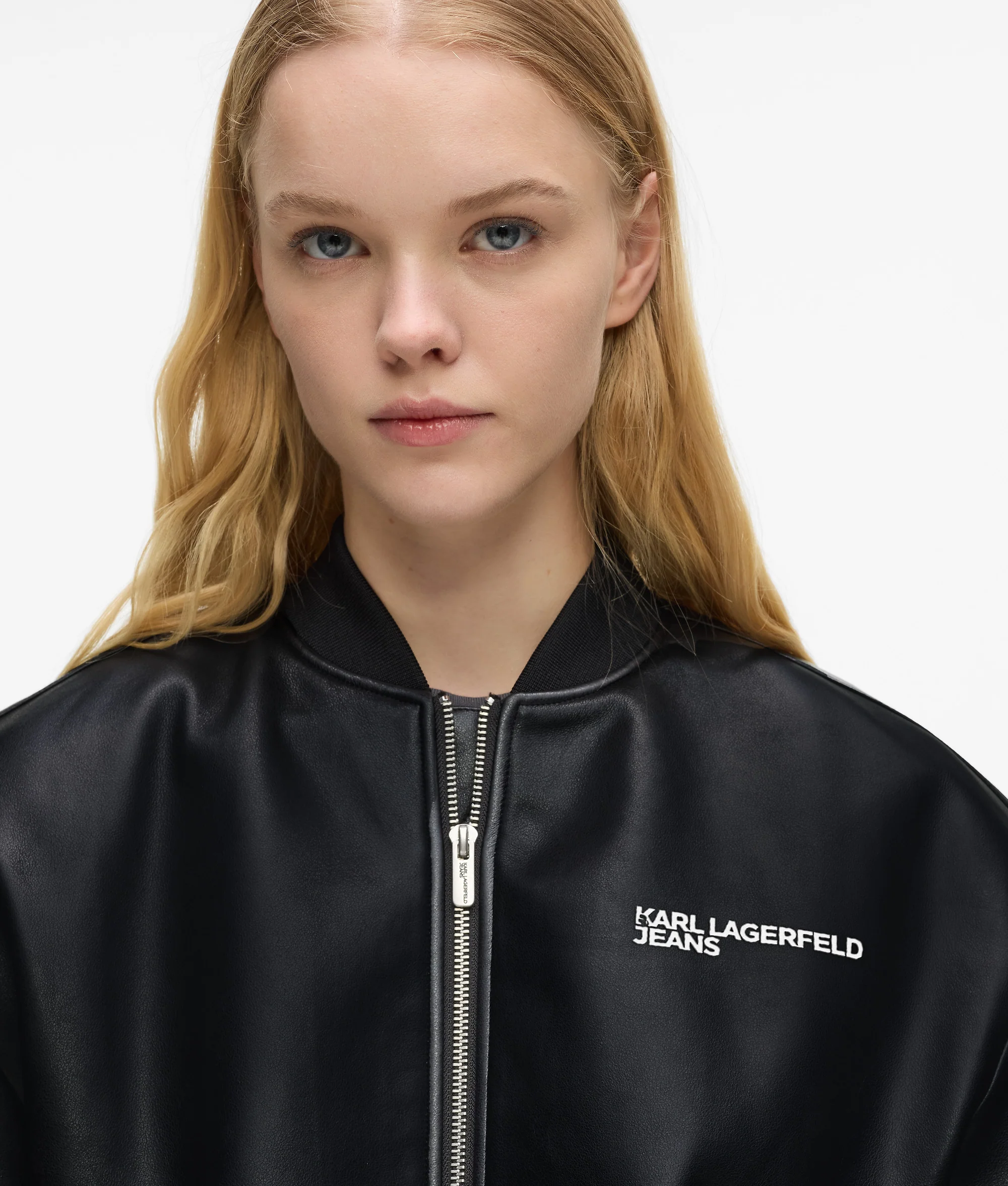 Blouson aviateur en simili-cuir