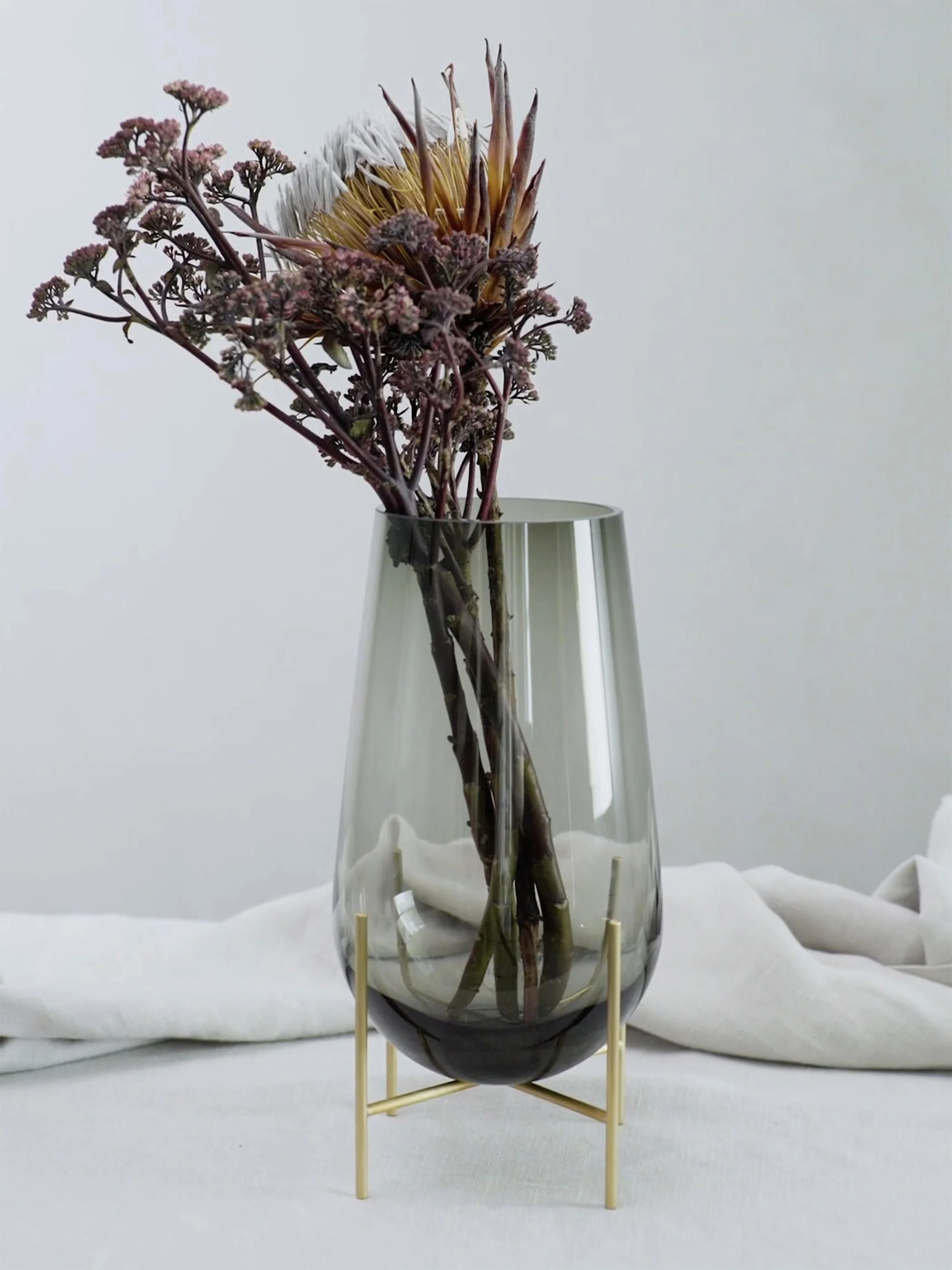 Mundgeblasene Vase Échasse, H 28 cm