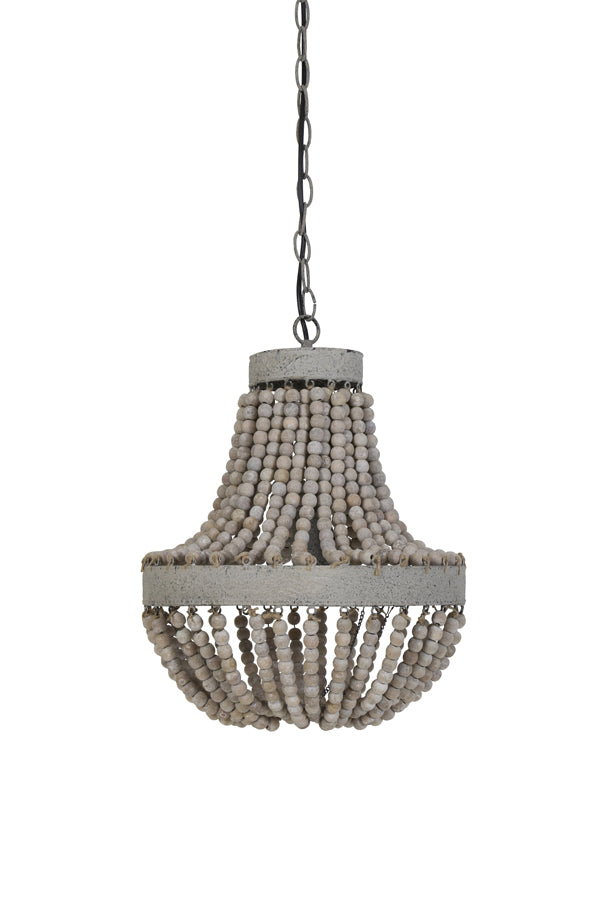 Light & Living hanglamp LUNA - Ø35.5x45cm - wit