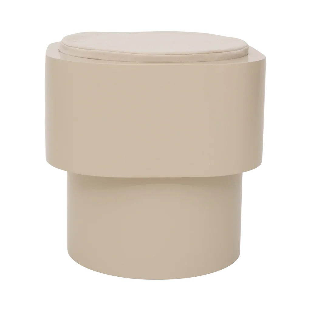 Urban Nature Culture bijzettafel Tabouret, pale khaki - Ø 45 * 40 cm