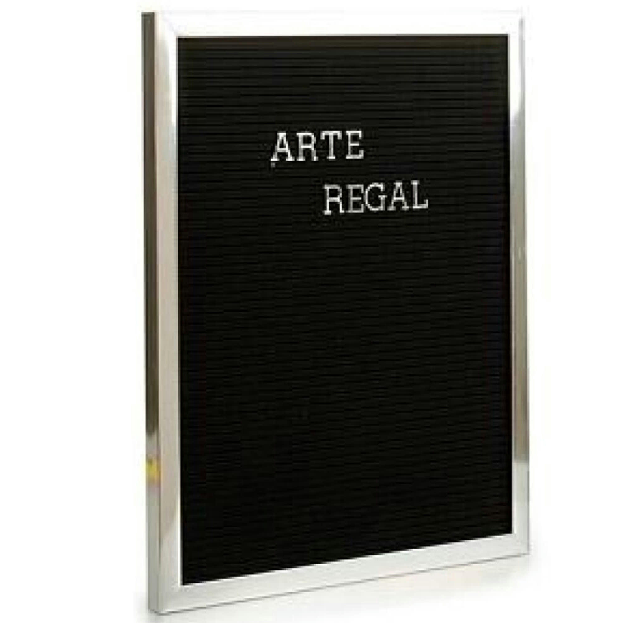 - Tableau à lettres noir et argenté