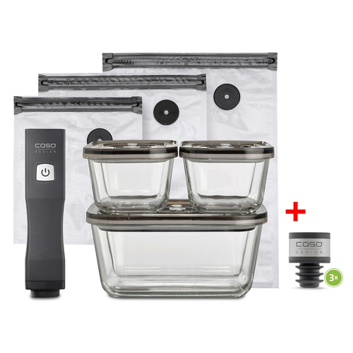 Vacu OneTouch Eco-Set   WineLock (3er-Set)